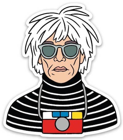 Warhol Vinyl Sticker