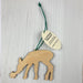 Snow Deer - 3.5" Wooden Ornament, back