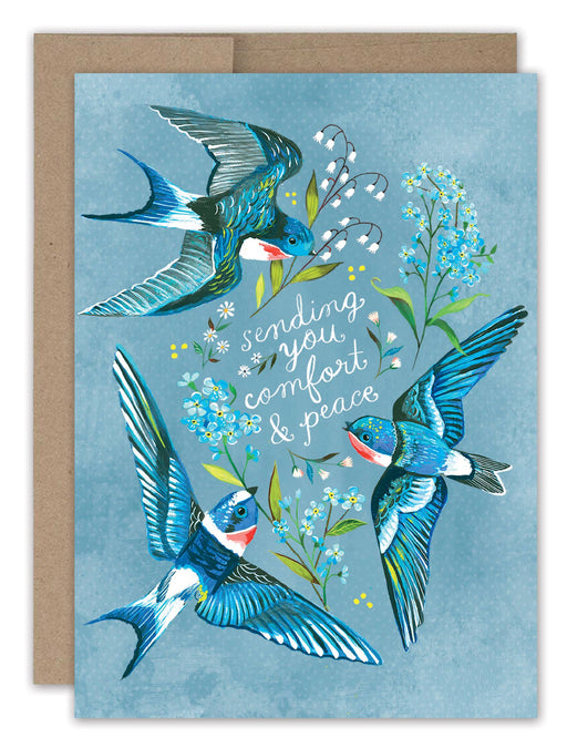 Swallows Sympathy Card