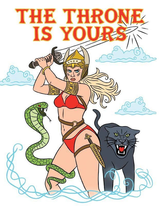 Warrior Princess - The Throne is Yours Birthday Card