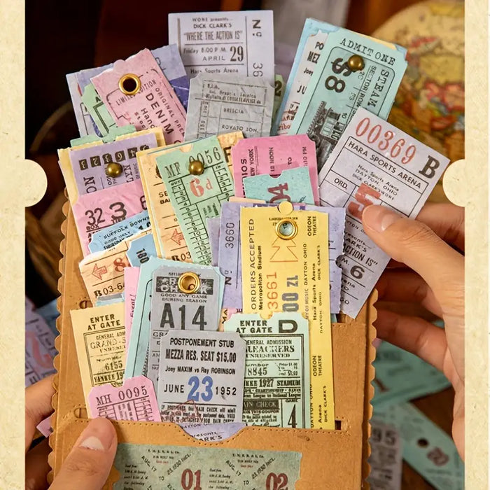 50pcs Ticket Ephemera