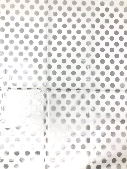 Silver Dots Tissue Paper