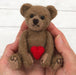 Teddy Bear Needle Felting Kit, finished project