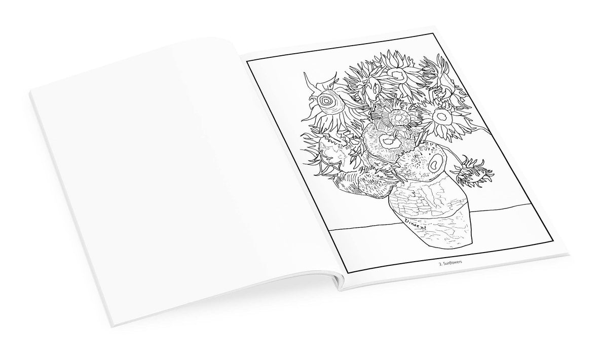 Vincent van Gogh Coloring Book, inside page