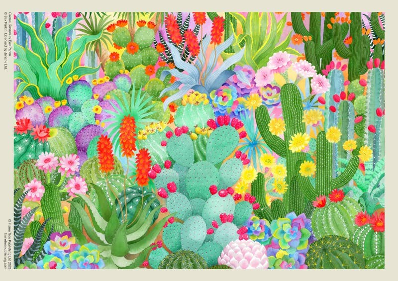 Bex Parkin: Cactus Garden 1000 Piece Jigsaw Puzzle