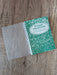 Teal Composition Notebook - Reusable Sticker Book - 50 Pages