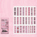 50pcs Ticket Ephemera, Pink