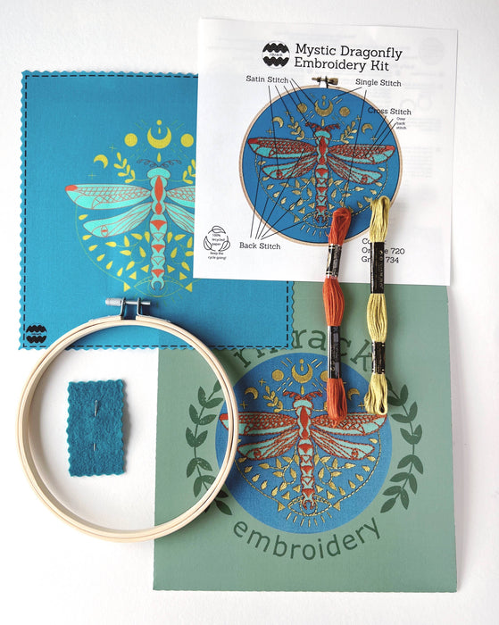 Mystic Dragonfly Embroidery Kit