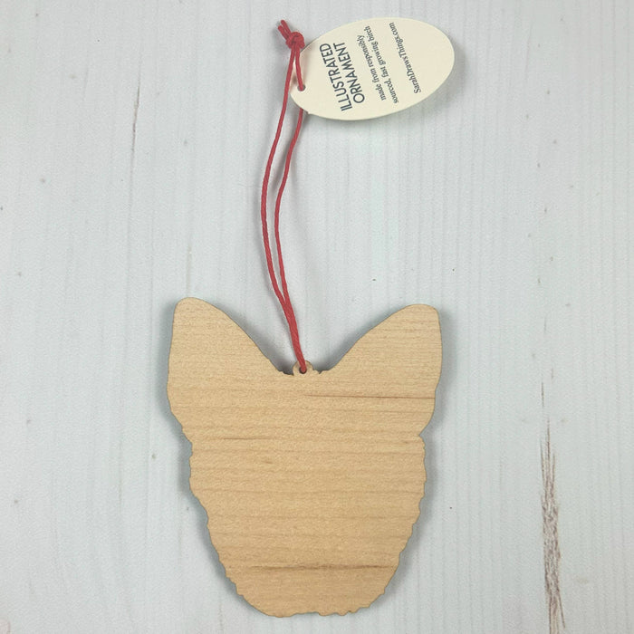 Fox Face - 3.5" Wooden Ornament