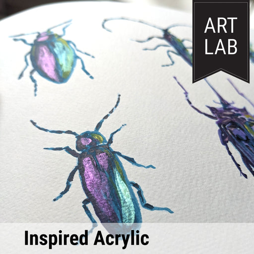 Art Lab Inspired Acrylic- Metallic Beetles Experience