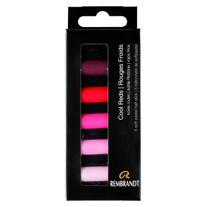 Rembrandt Pastel Half Stick Set, Cool reds