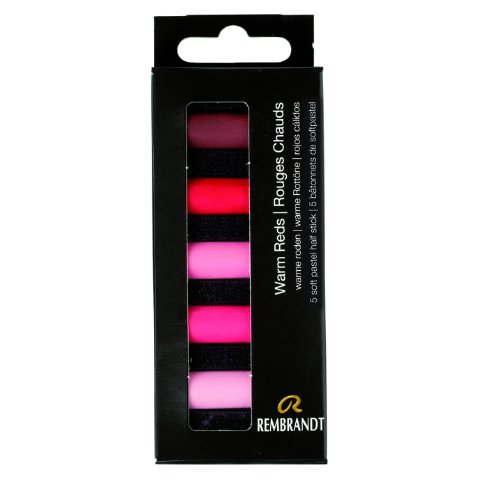 Rembrandt Pastel Half Stick Set, Warm reds