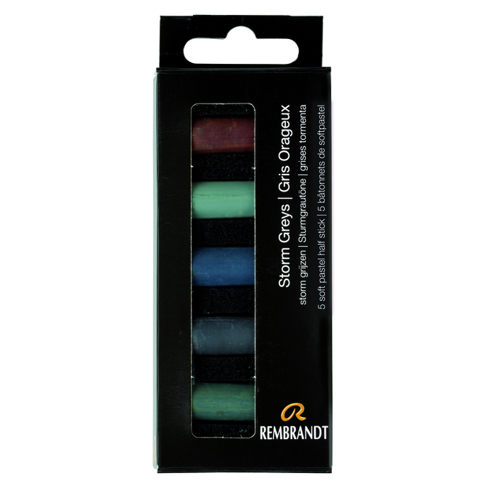 Rembrandt Pastel Half Stick Set, Storm Greys