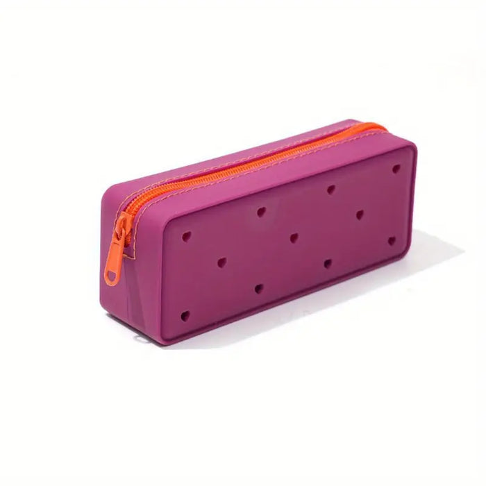 Silicone Pencil Case, Purple