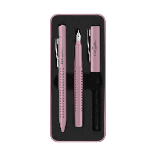 Grip 2010 Fountain & Ballpoint Pen Gift Set, Rose Shadows