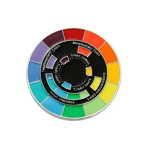 Color Wheel Enamel Pin