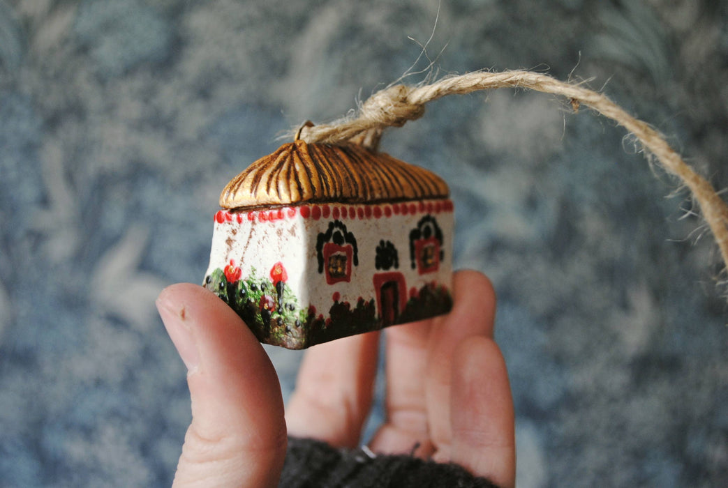 Ukrainian Miniature House Ornament