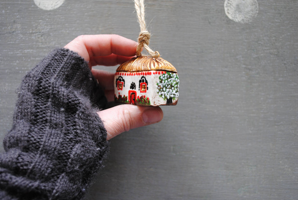 Ukrainian Miniature House Ornament