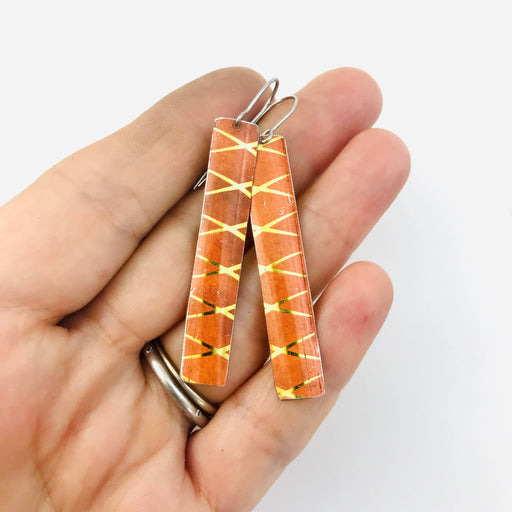 Narrow Rectangle Earrings