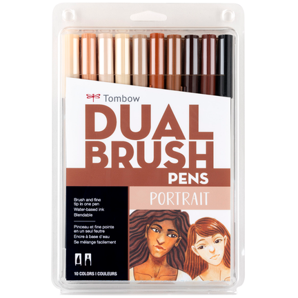 Tombow 10ct Dual Brush Pen Art Markers