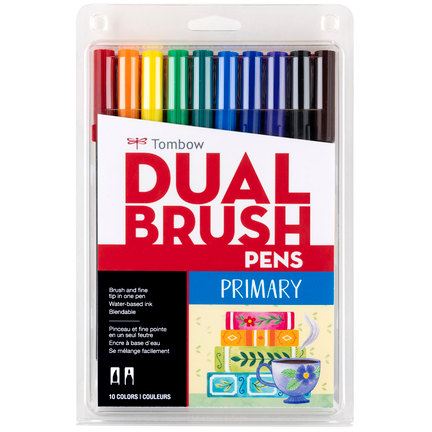 Tombow 10ct Dual Brush Pen Art Markers