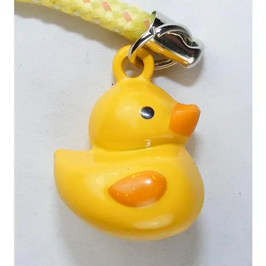 Painted Brass Bell Zipper Pulls, Yellow duck