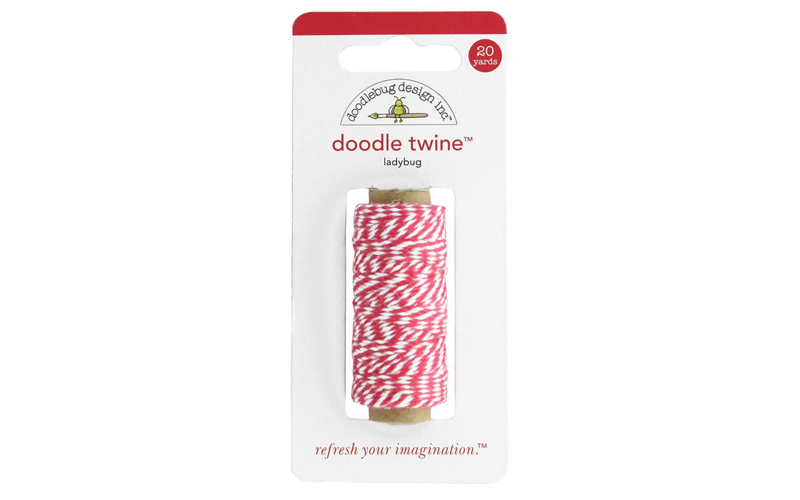 Doodlebug Baker's Twine, Red & White | Doodlebug