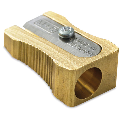 Brass Wedge Single-Hole Pencil Sharpener