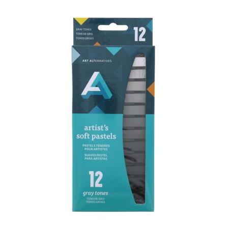 Artist Soft Pastel Sets, 12-Color Set Gray | Art Alternatives