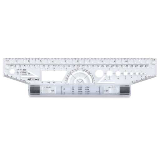 Westcott Rolling Ruler Clear 12" | Westcott