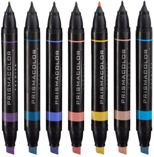 Prismacolor Premier Double-Ended Art Markers Chisel - Fine, 12-Color Primary/Secondary Set | Prismacolor