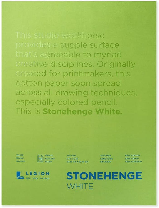 Stonehenge White Paper Pad | Art Department LLC