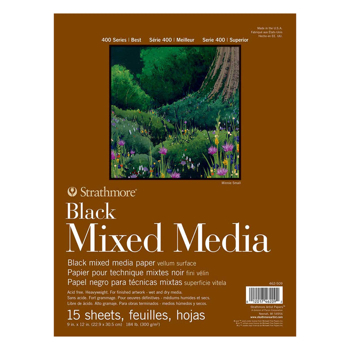 Toned Mixed Media Paper Pads 400 Series, 9" x 12" 15 Shts./Pad, Glue-Bound | Strathmore