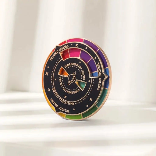 Color Wheel Enamel Pin