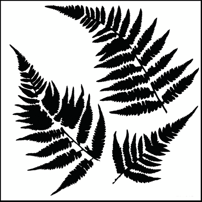 Crafter's Workshop Ferns 6x6 inch Stencil | Crafter's Workshop