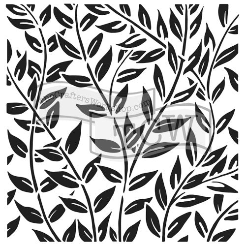 Crafter's Workshop Jungle Vines 6x6 inch Stencil | Crafter's Workshop