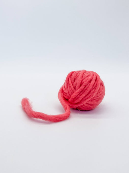 Merino Wool Yarn, Coral