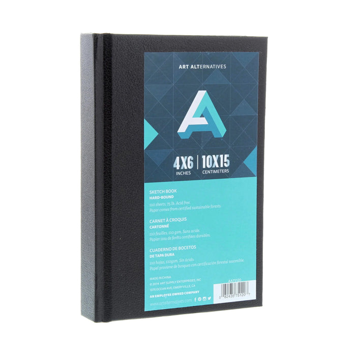 Art Alternatives Hardbound Sketchbook, Black