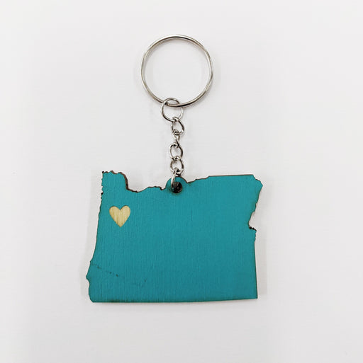 Oregon Heart Keychain | SnowMade