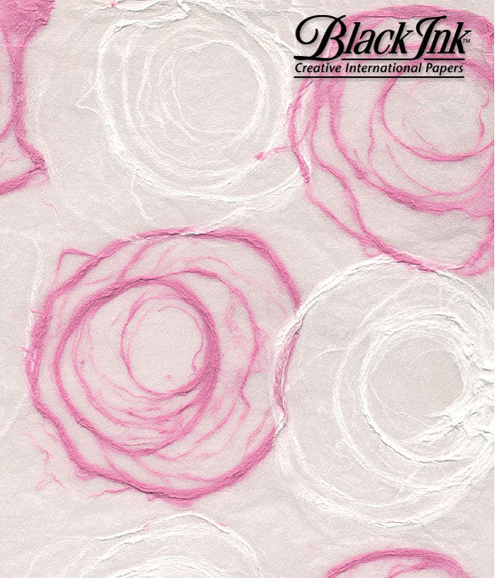 Black Ink Handmade Decorative Paper 12x12 sheets