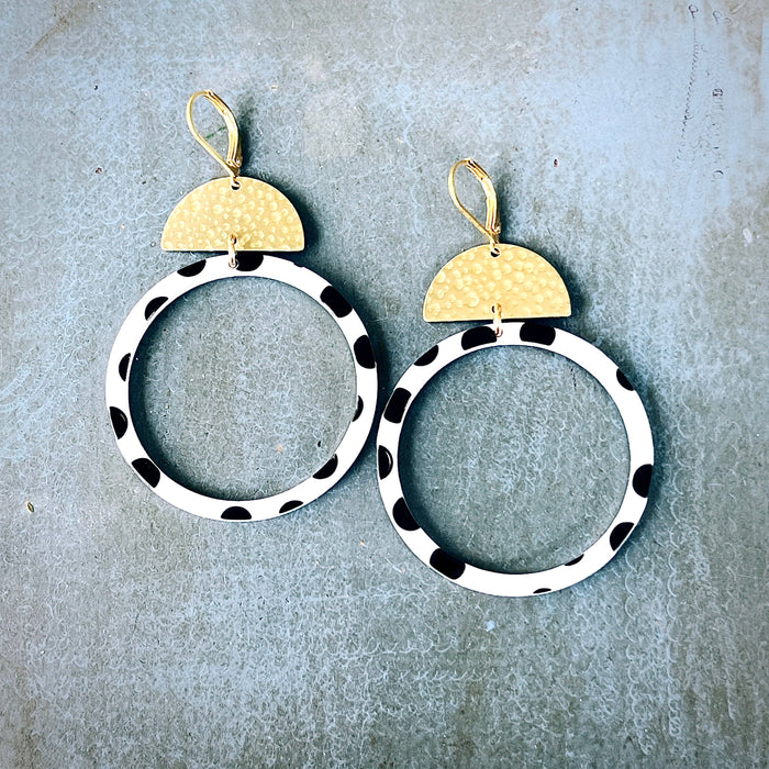 Grackle Jewelry - Lucia Hoop Earrings