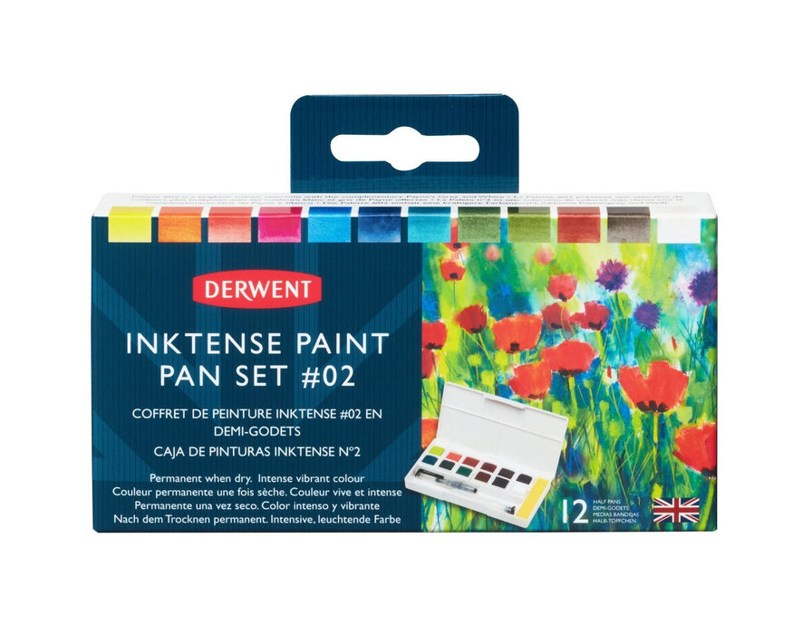 INKTENSE Paint Pan Set of 12 | Derwent