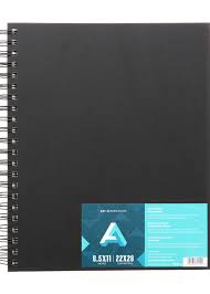 Art Alternatives Spiral Bound Sketchbook Hardbound, Black | Art Alternatives