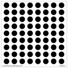 Crafter's Workshop Circle Grid 6x6 inch Stencil | Crafter's Workshop