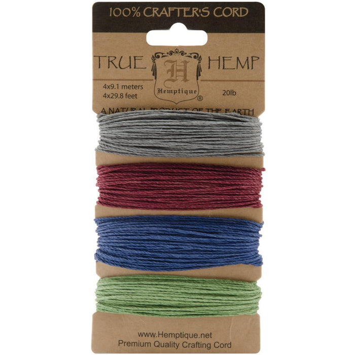 Crafter's Favorite Hemp Cord Sets, 20 lb., Earthy Pastel | Hemptique