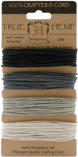 CRAFTER’S FAVORITE HEMP CORD Onyx | Hemptique