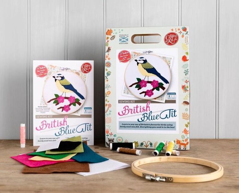 Blue Tit Felt Applique Kit | Crafty Kit Company