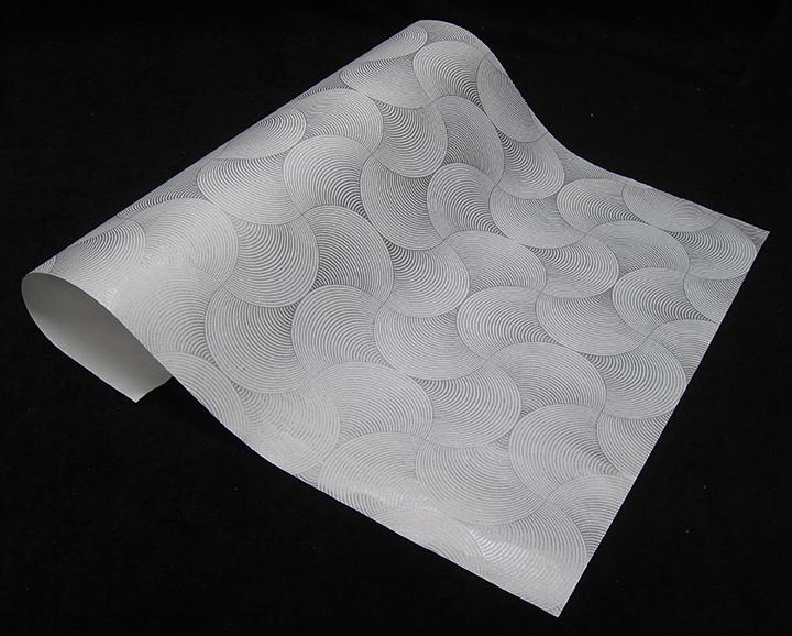 Black Ink Handmade Screen Printed Decorative Paper | Black Ink