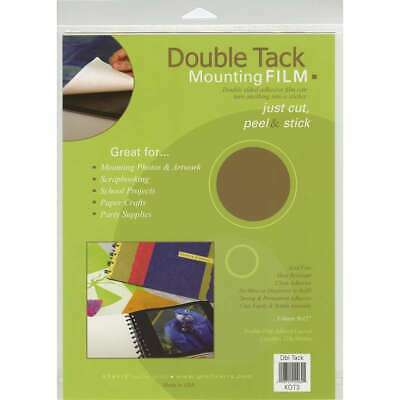 Double Tack Mounting Film, 9" x 12" 3-Sheet Convenience Pack | Grafix