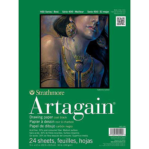 Strathmore Artagain Drawing Paper Coal Black | Strathmore